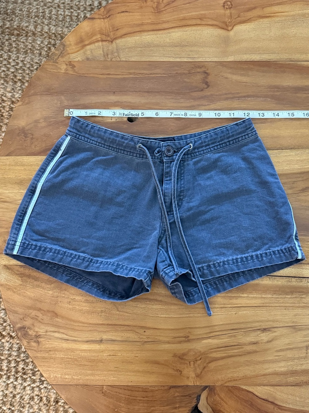 Women’s Navy Blue Drawstring Casual Shorts